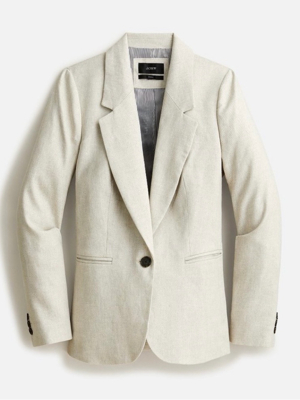 J. Crew Off-White Single-Button Blazer